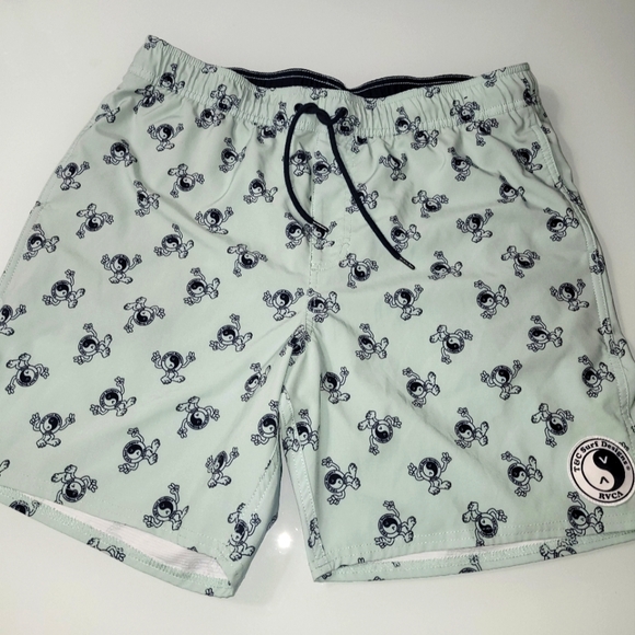 RVCA Other - RVCA Men's Swim Shorts - Light Gray with Black Print